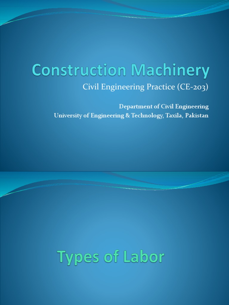 Construction Machinery | PDF | Crane (Machine) | Concrete