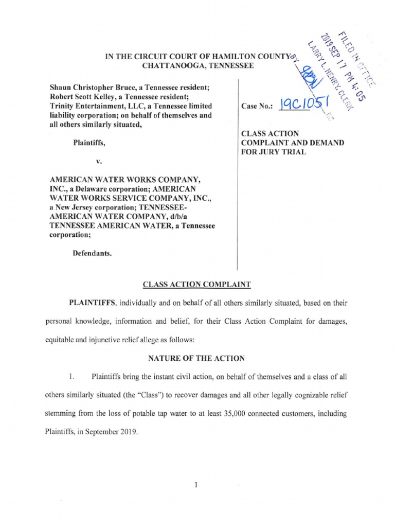 Filed Class Action Complaint PDF