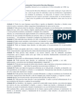 Declaración Universal de Derechos Humanos