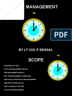 Time Management: by LT Col P Sehgal