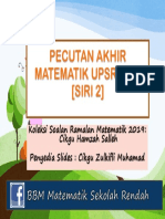 Pecutan Akhir Matematik Upsr 2019 (SIRI 2)