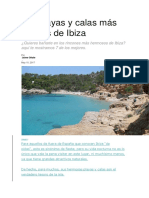 Las Playas y Calas Más Bonitas de Ibiza