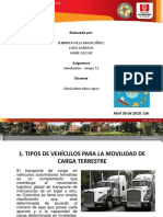 Tipos de vehículos para el transporte de carga terrestre