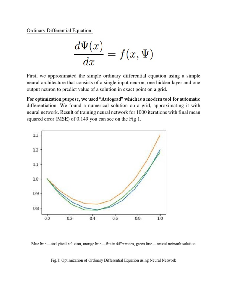 Neural Networks for Differential Equations | PDF | Teaching Methods ...