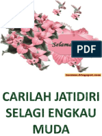 Carilah Jatidiri Selagi Engkau Muda