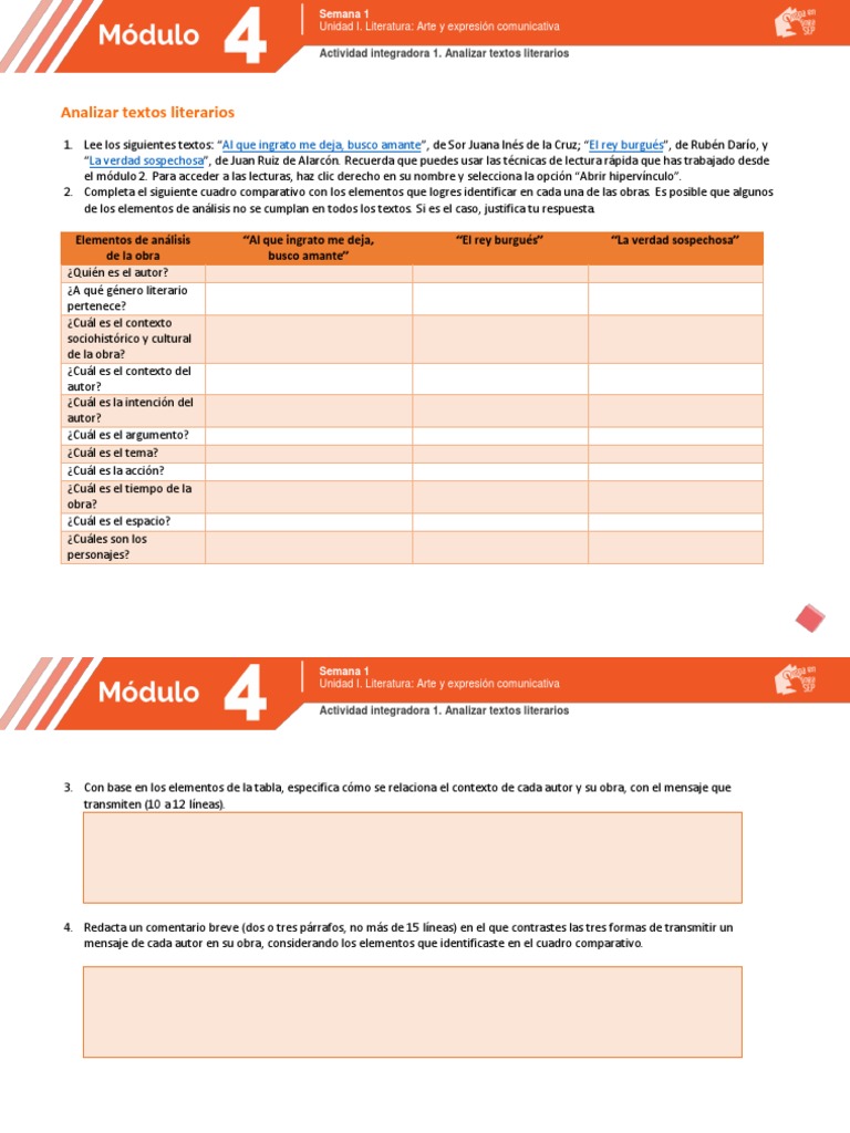 Plantilla de Actividad 1 Modulo 4 | PDF | Autor