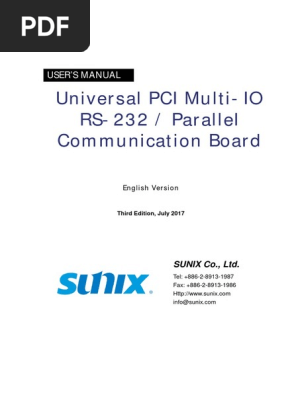 Download sunix multifunction devices driver installer