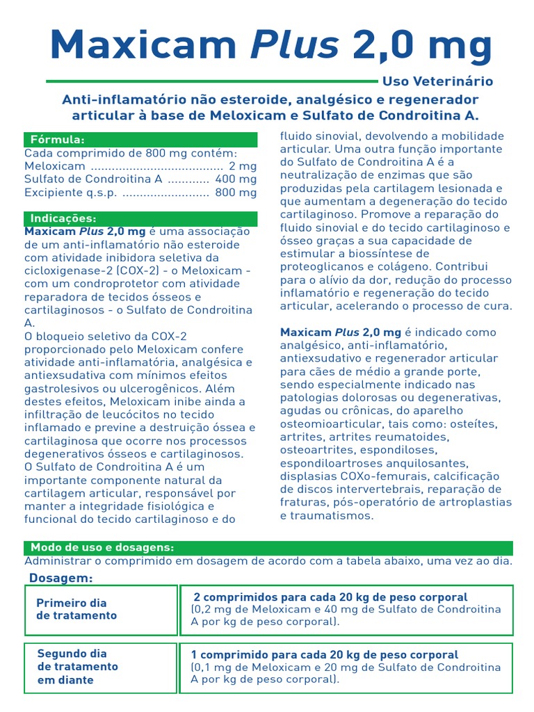Maxicam Plus - Bula 2 MG PDF | PDF | Inflamação | Anti-inflamatório não ...