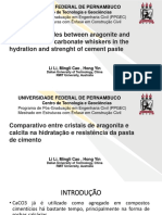 Comparativo entre cristais de aragonita e calcita na hidratação e resistência da pasta de cimento