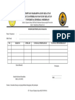 Formulir Peminjaman Barang HIMAKEL Unsoed