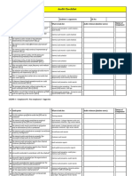 Audit Checklist Internal Audit