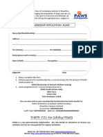 PAWS Membership Form 2016