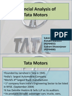 Financial Analysis of Tata Motors - FSA Presentation Final