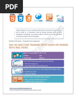 Sap Ui5 and Fiori Training With Odata On Webide With XML Views