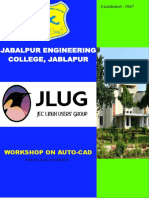 Jabalpur Engineering College, Jablapur: Workshop On Auto-Cad