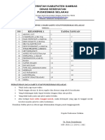 Absensi Kelompok 1 Hari Sabtu Staf Puskesmas Selakau Tahun 2018