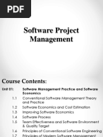 Unit 01 Software Management Practice & Software Economics