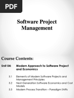 Unit 04 Modern Approach To Software Project and Economics