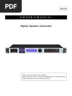 Owner S Manual: Digital System Controller