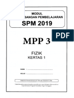Fizik K1 Terengganu MPP3 2019