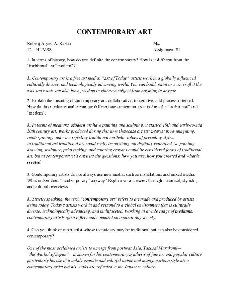 Contemporary Art PDF Contemporary Art Paintings