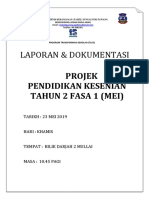 Laporan Projek Kesenian Tahun 2 Fasa 1