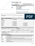 Safety Data Sheet - Salt: Section I - Product and Company Identification