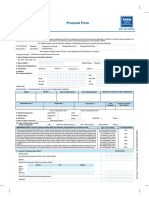 Private Car Package Policy Proposal Form