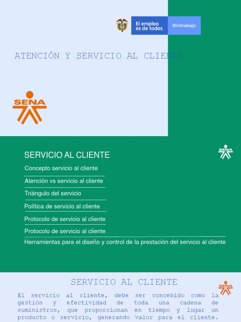 Atención y Servicio Al Cliente | PDF | Servicio al Cliente | Los ...