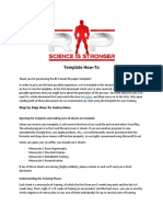 Physique Training Template How To RP PDF