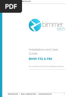 BimmerTech F32_F82 MMI Installation Instructions and User Guide