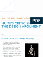 Hume - S Criticisms of The Design Argument-2