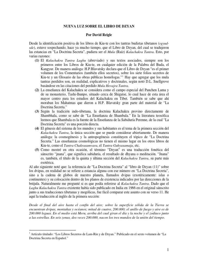 Nueva Luz Sobre El Libro de Dzyan | PDF | Helena Blavatsky | Tantra