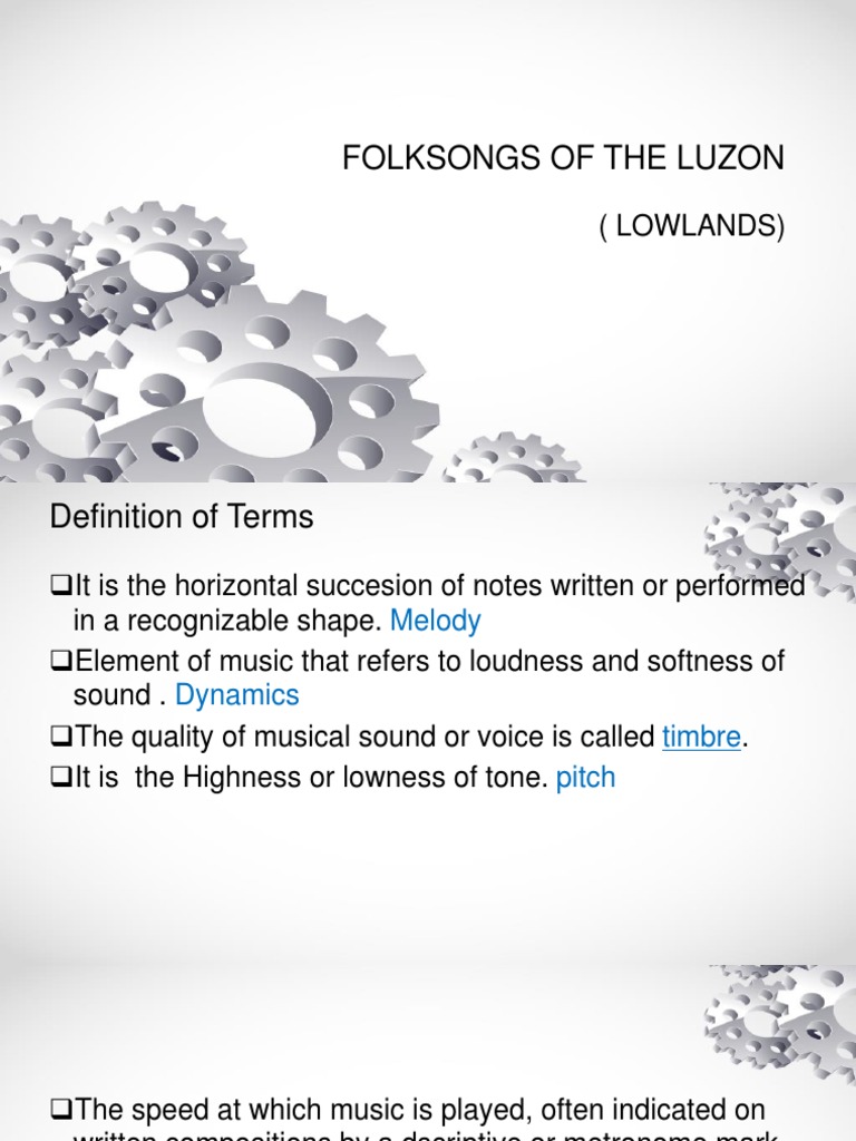 Folksongs Of The Luzon ( Lowlands) Songs Folk Music