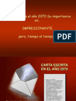 Carta escrita en año 2070