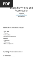 Scientific Writing and Presentation