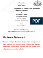 Analysis and Management of Construction Waste and Reduction Method