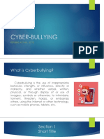 Cyber-Bullying: Republic Act No. 10175