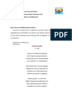 Ang Tula Sa Kasalukuyang Panahon