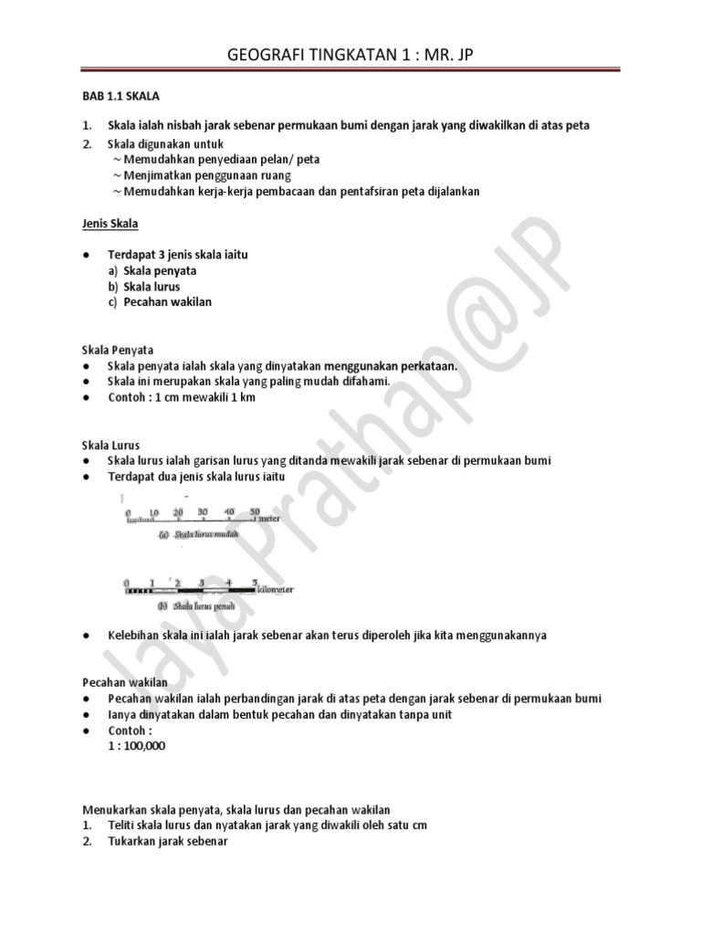 Bab 1 Skala Dan Jarak Pdf