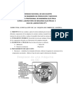 Estructura e Instalación de Las Maquinas de Corriente Continua