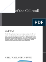 Parts of The Cell Wall