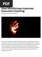 How Mindfulness Improves Executive Coaching: by David Brendel and Emmie Roe Stamell