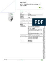 Product Data Sheet: Ic60N - Intreruptor Automat Miniatura - 1P - 63A - Curba C