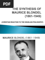 The Synthesis of Maurice Blondel 1861 1949