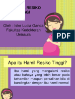 Risiko Tinggi Kehamilan