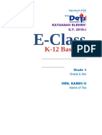 k-12 E-Class Record