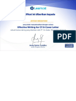 Afifah Meizayani - Pejuang CV Certificate