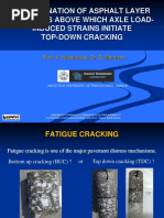 Determination of Asphalt Layer Thickness Above Which Axle Load-Induced Strains Initiate Top-Down Cracking