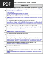 Frequently Asked Questions On National Prize Bonds: A. Scheme Outline